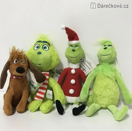 Plyšáci z pohádky Grinch | Vánoční plyšové postavičky Grinch