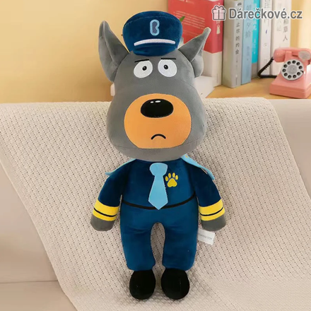 Plyšový Sheriff Labrador a Vlk 30 cm | Plyšák z animovaného seriálu