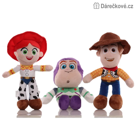 Plyšáci Toy Story 23–27 cm | Buzz Rakeťák, Woody a Jessie