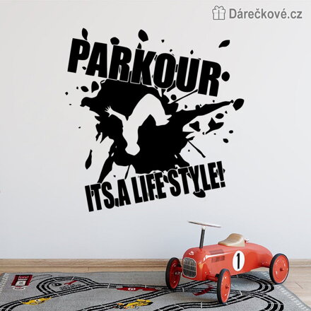Samolepka na zeď Parkour životní styl | Parkour dekorace ve 2 velikostech