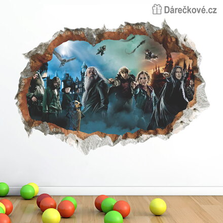 Harry Potter samolepka na zeď 70 × 50 cm | Bytová dekorace Harry Potter