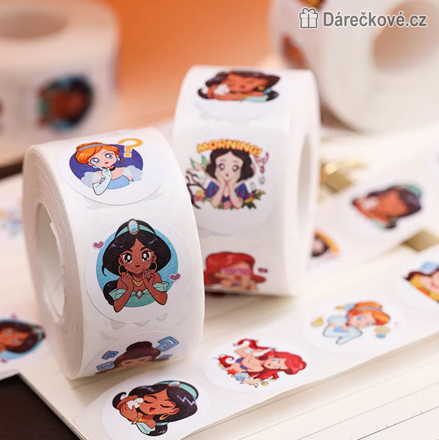 500 ks samolepek Princezny | Samolepky v roli pro malé princezny
