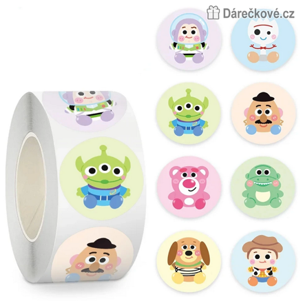 500 ks samolepek Toy Story | Samolepky Příběh hraček v roli