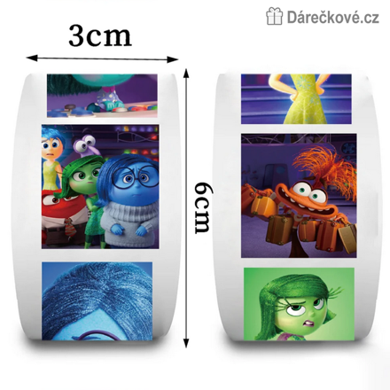 500 ks samolepek V hlavě (Inside Out)