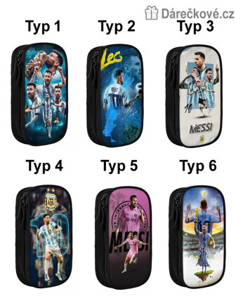 Messi školní fotbalový penál | Penál na zip pro fanoušky Lionela Messiho