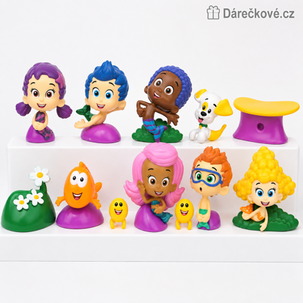 Figurky Bubble Guppies Podvodníčci | Sada 12 figurek Bubble Guppies