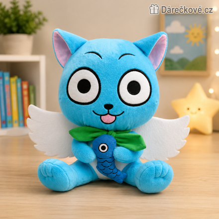 Plyšový Happy Fairy Tail 18 cm | Plyšák Happy z anime Fairy Tail