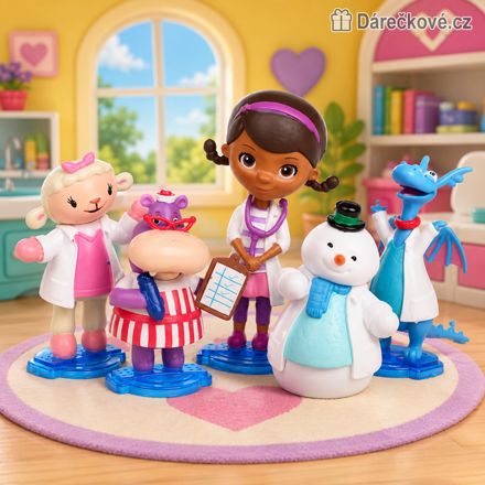 Figurky Doktorka Plyšáková 5 ks | Sada figurek Doc McStuffins 5–7 cm