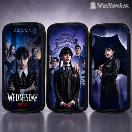 Wednesday školní penál | Stylový penál Wednesday Addams