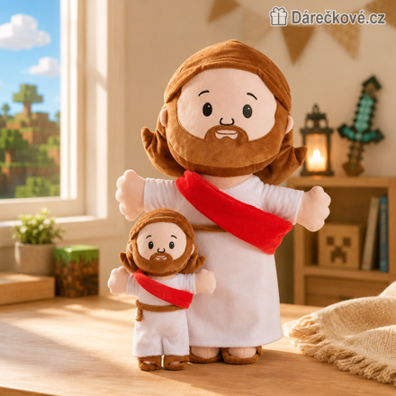 Plyšový Ježíš Kristus Jesus 25–50 cm | Hebký plyšák Jesus
