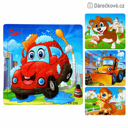 Dřevěné malé puzzle pro nejmenší | Edukační puzzle