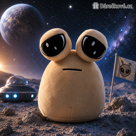 Plyšák Pou mimozemšťan My Pet Alien 22 cm | Roztomilý plyšový mimozemšťan