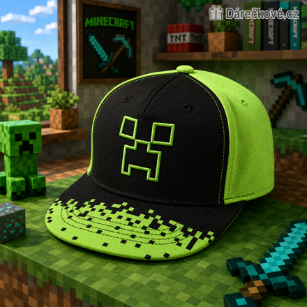 Kšiltovka Minecraft | Dětská čepice Minecraft pro kluky, typ 4