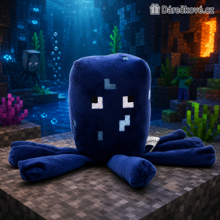 Minecraft plyšová chobotnice Squid 15 cm | Plyšák Minecraft pro děti
