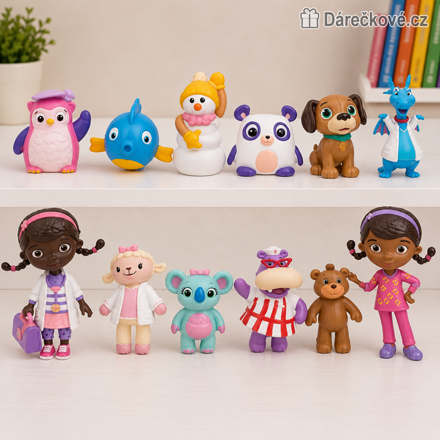 Figurky Doktorka Plyšáková Doc McStuffins 12 ks | Pohádkové figurky pro děti