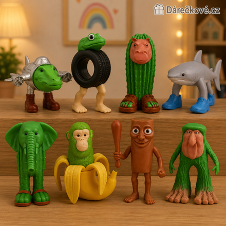 Figurky Tung Tung Tung Sahur 8 ks | Barevné figurky pro děti