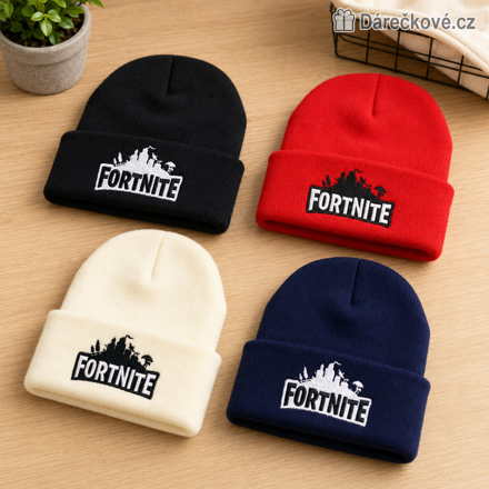  Zimní čepice Fortnite | Dětská pletená čepice z počítačové hry Fortnite