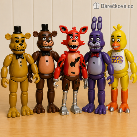 Set figurek Five Nights at Freddy's 15 cm | FNAF figurky 5 ks