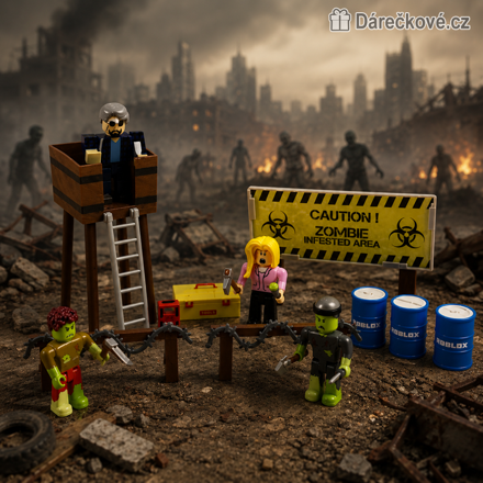 Figurky Roblox Zombie Attack | Sada figurek Roblox 4 ks