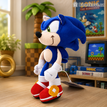 Plyšák Sonic 20 cm | Plyšová hračka Ježek Sonic pro děti
