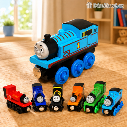 Dřevěné vláčky z pohádky Mašinka Tomáš (Thomas & Friends)