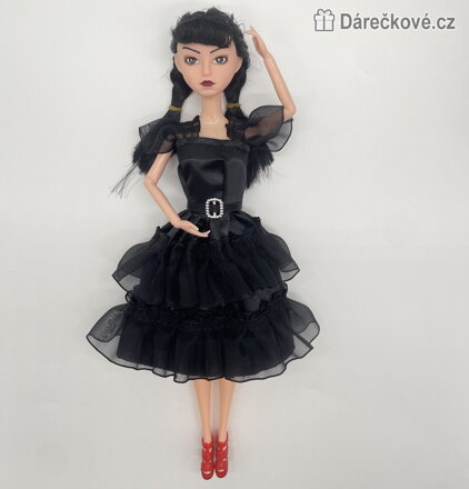 Panenka Wednesday 28 cm | Pohádková panenka Wednesday Addams