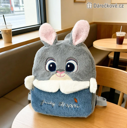 Plyšový batůžek Judy Hopkavá Zootropolis 28 cm | Dětský batoh Zootopia