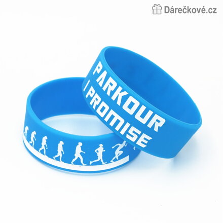 Silikonový náramek Parkour, 3 barvy