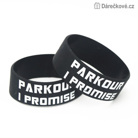 Silikonový náramek Parkour, 3 barvy