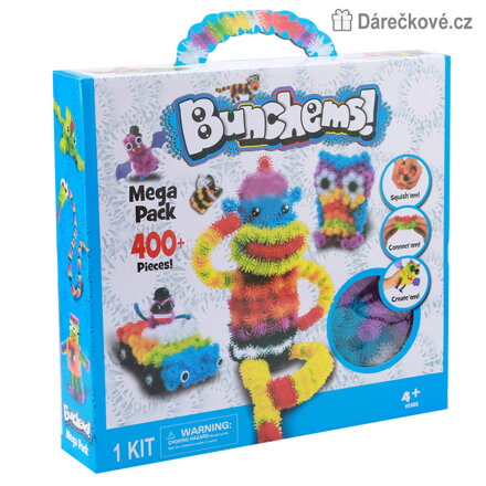 400 ks vzdělávací puzzle Bunchems | Kreativní stavebnice pro děti