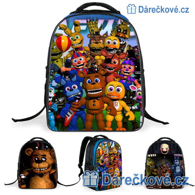 Dětský školní batoh na zip Five Nights at Freddy's, 3 typy