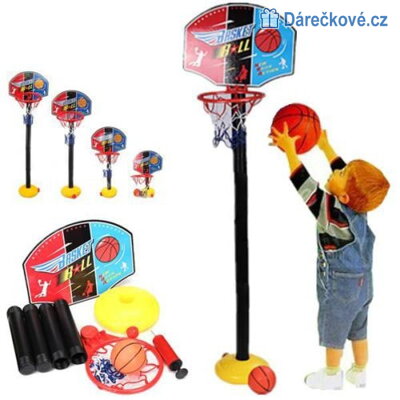 Nastavitelný přenosný basketbalový koš 