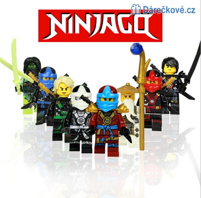 Ninjago figurky kompatibilní s Lego 8ks