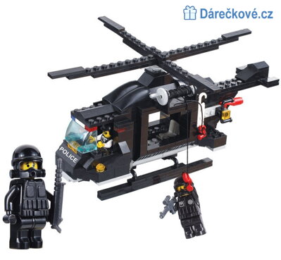 Policejní vrtulník 219 dílků kompatibilní s Lego 