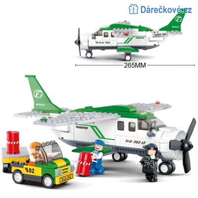Záchranné letadlo 251 dílků kompatibilní s Lego