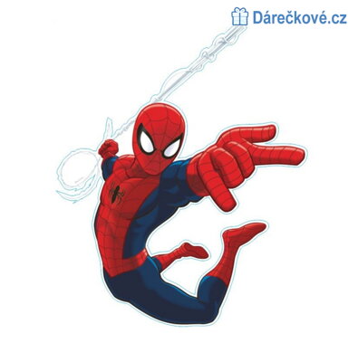 Samolepka Spiderman - letící Spiderman, vel. 40x56cm