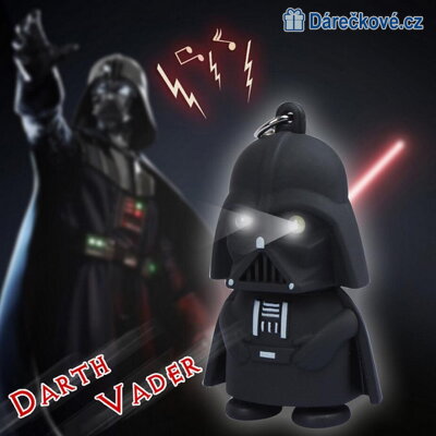 Svítící LED klíčenka Darth Vader (hračky Hvězdné války)