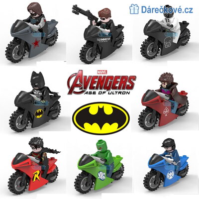 Superhrdina na motorce, na výběr 8 typů