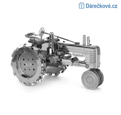 Stavebnice 3D puzzle z kovových dílků - Traktor