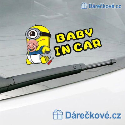 Samolepka dítě v autě Mimoň – Baby in Car