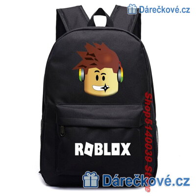 Dětský školní batoh Roblox, výška 42cm - černý