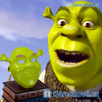Karnevalová plastová maska Shrek