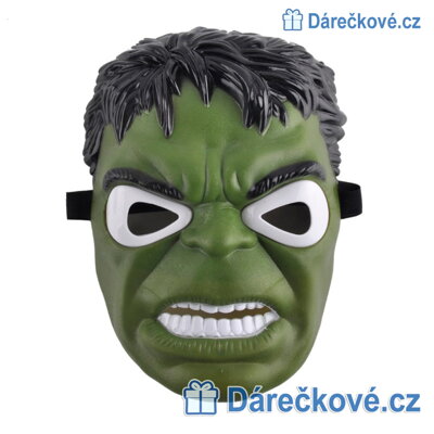 Svítící plastová maska s LED Hulk (Avengers)