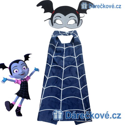 Karnevalový kostým ze seriálu Vampirina, plášť s maskou