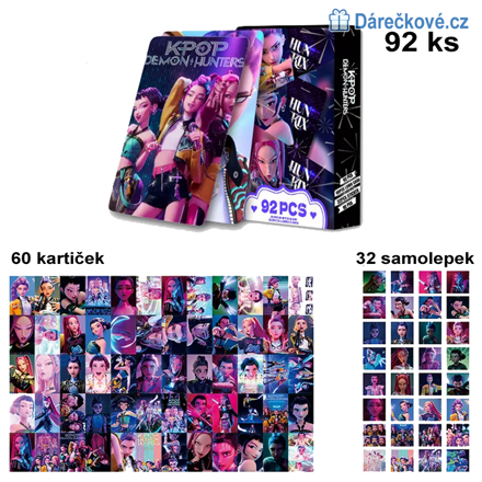 Kartičky 92 ks K-pop: Lovkyně démonů (Demon Hunters)