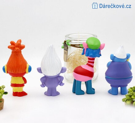 Figurky z filmu Trolové (Trolls), 6 kusů