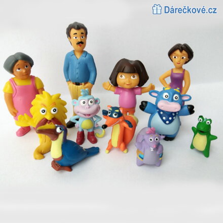 Figurky z pohádky Dora, 12 ks