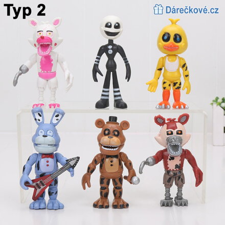 Figurky ze hry Five Nights at Freddy's, 6 ks (3 sety)