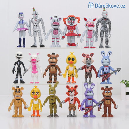 Figurky ze hry Five Nights at Freddy's, 6 ks (3 sety)