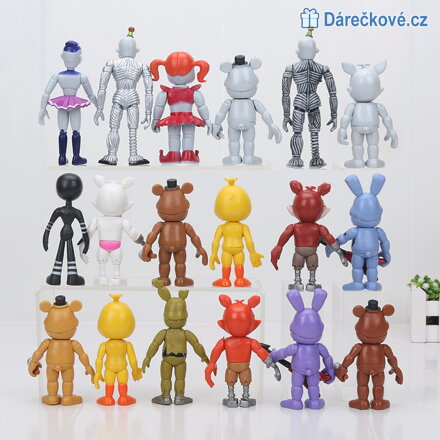 Figurky ze hry Five Nights at Freddy's, 6 ks (3 sety)